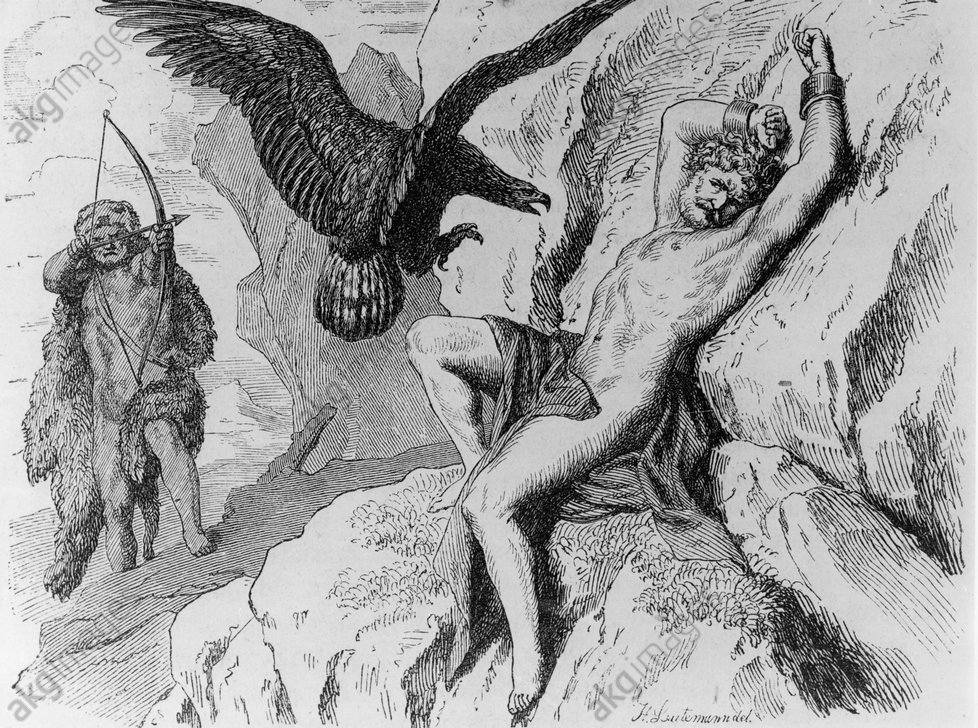 978x728 Akg Images - Prometheus Drawing