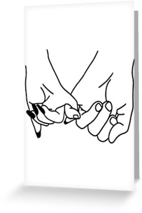 277x415 Pinky Promise Greeting Cards - Promise Drawing