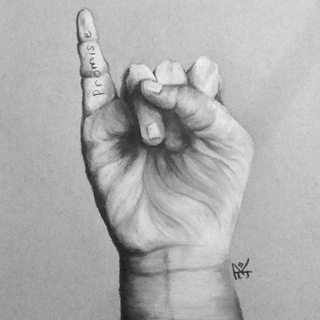 320x320 Pinky Promise - Promise Drawing