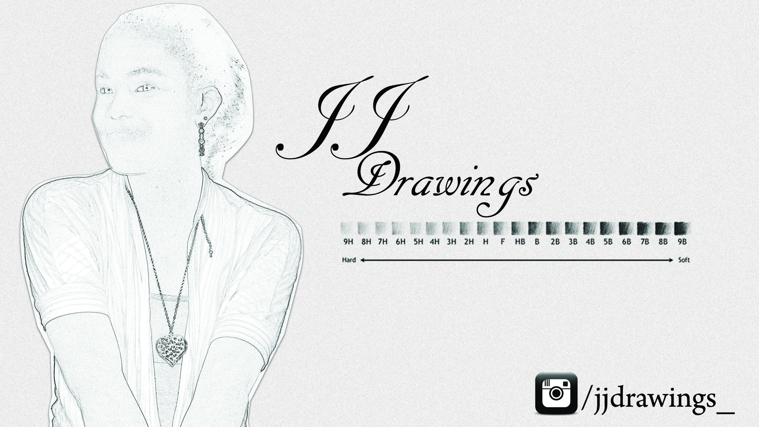 2560x1440 youtube banner and promotional piece for jj drawings - Promotion Drawing