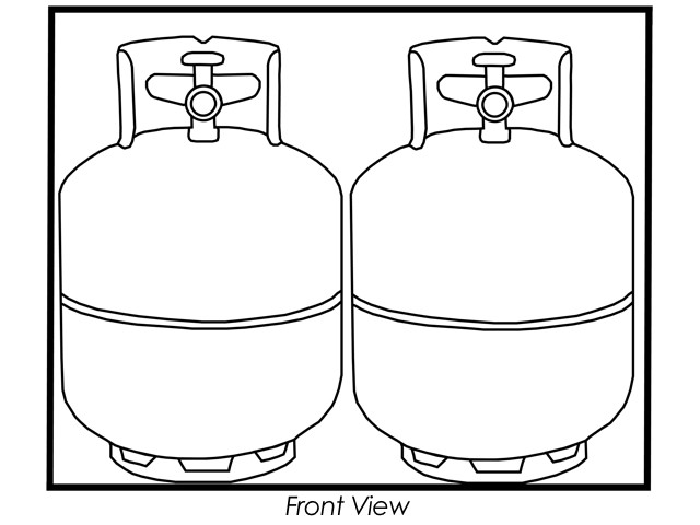 640x480 gas cylinder cage, propane tanks - Propane Tank Drawing