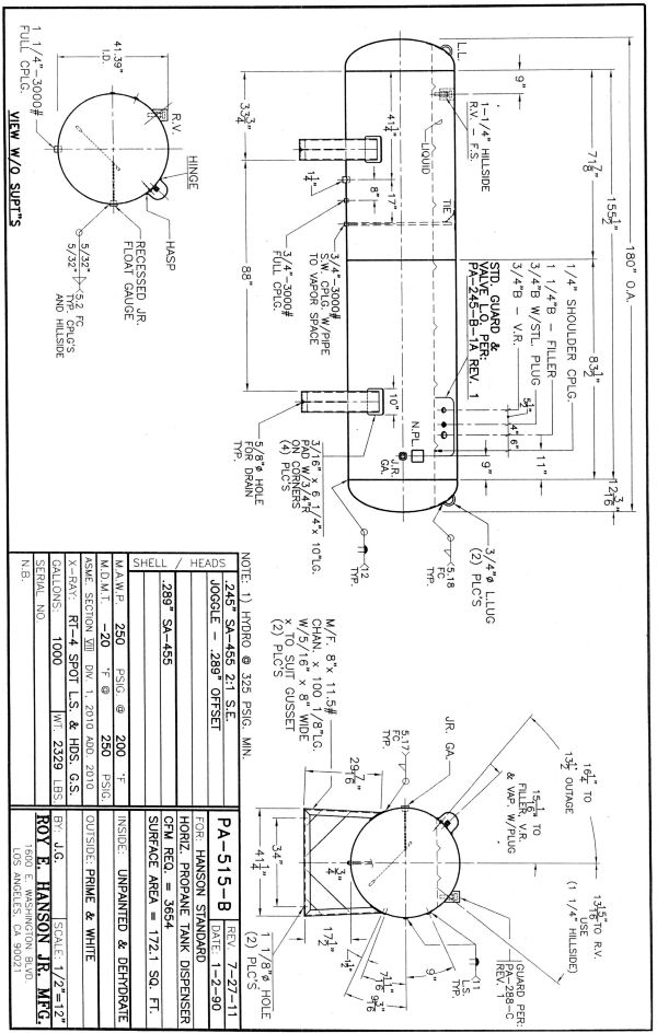 600x944 Propane Tanks - Propane Tank Drawing