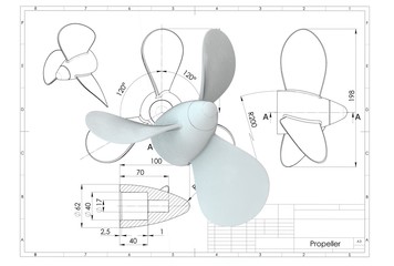 356x240 Search Photos Propeller Drawing - Propeller Drawing
