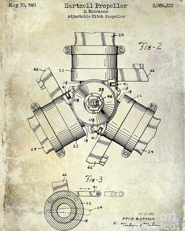 600x749 Propeller Patent Drawing Poster - Propeller Drawing