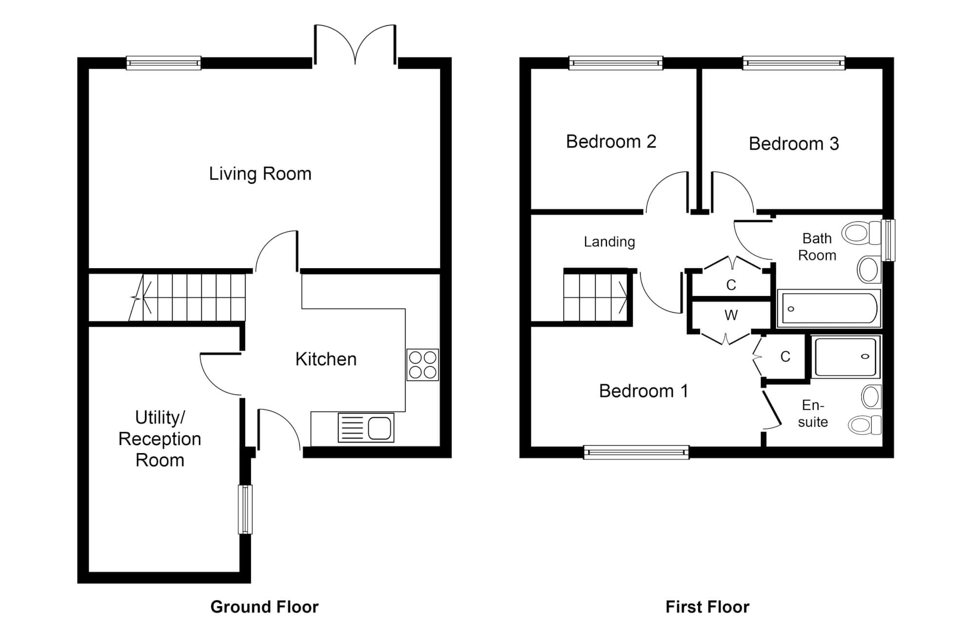 2000x1296 floor plans - Property Drawing