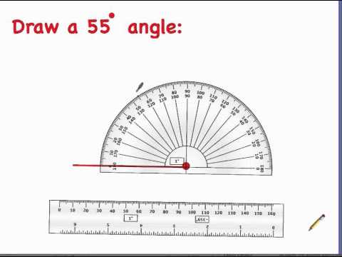 480x360 How To Draw Angles - Protractor Drawing