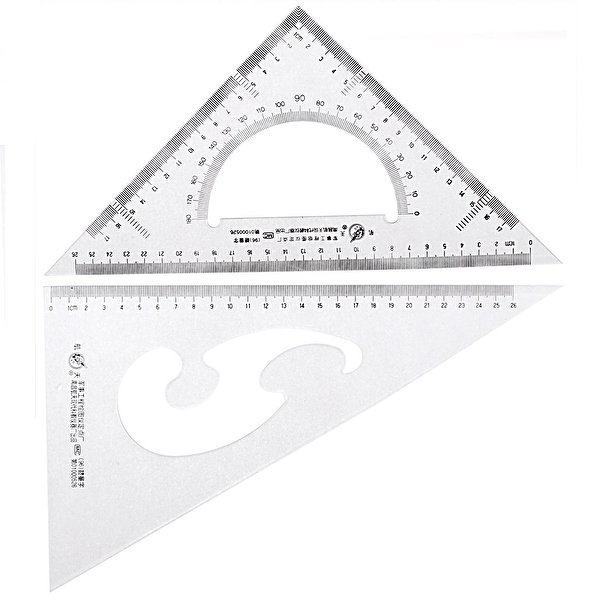 600x600 Shop School Stationery Degree Triangle Rulers Protractor - Protractor Drawing