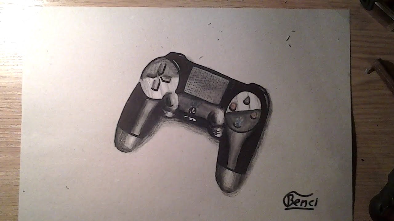 1280x720 drawing controller timelapse - Ps4 Controller Drawing
