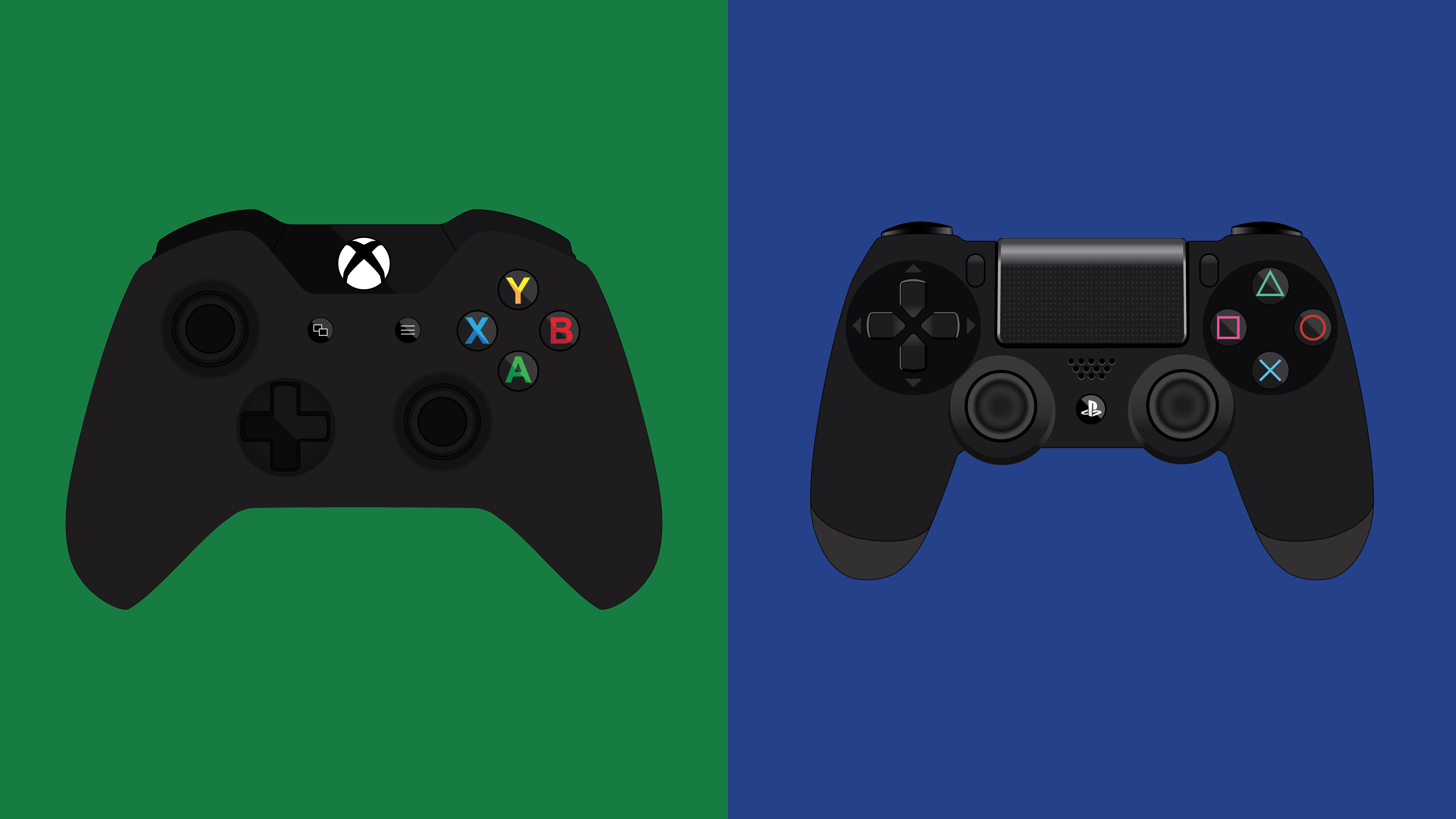 8000x4500 i'm not a playstation owner but i drew up a controller - Ps4 Controller Drawing