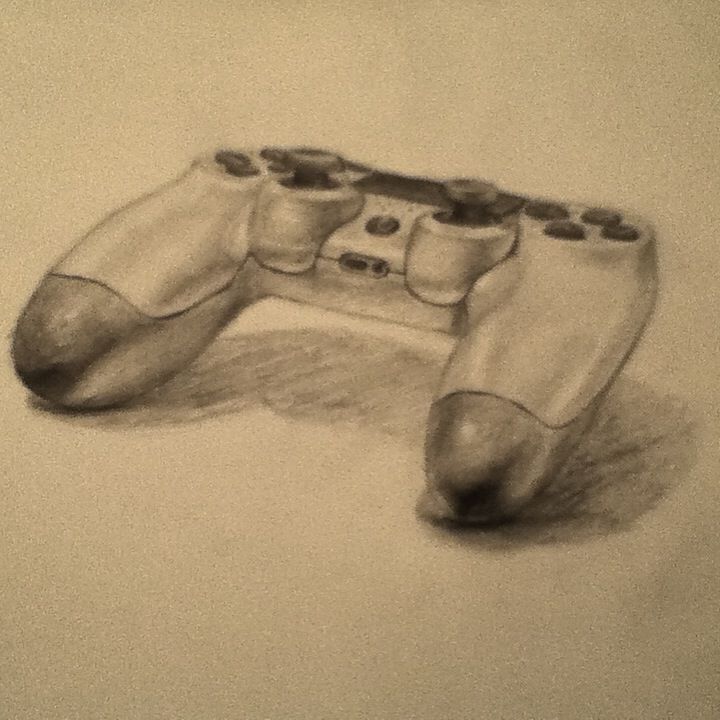 720x720 Controller Sketch - Ps4 Controller Drawing