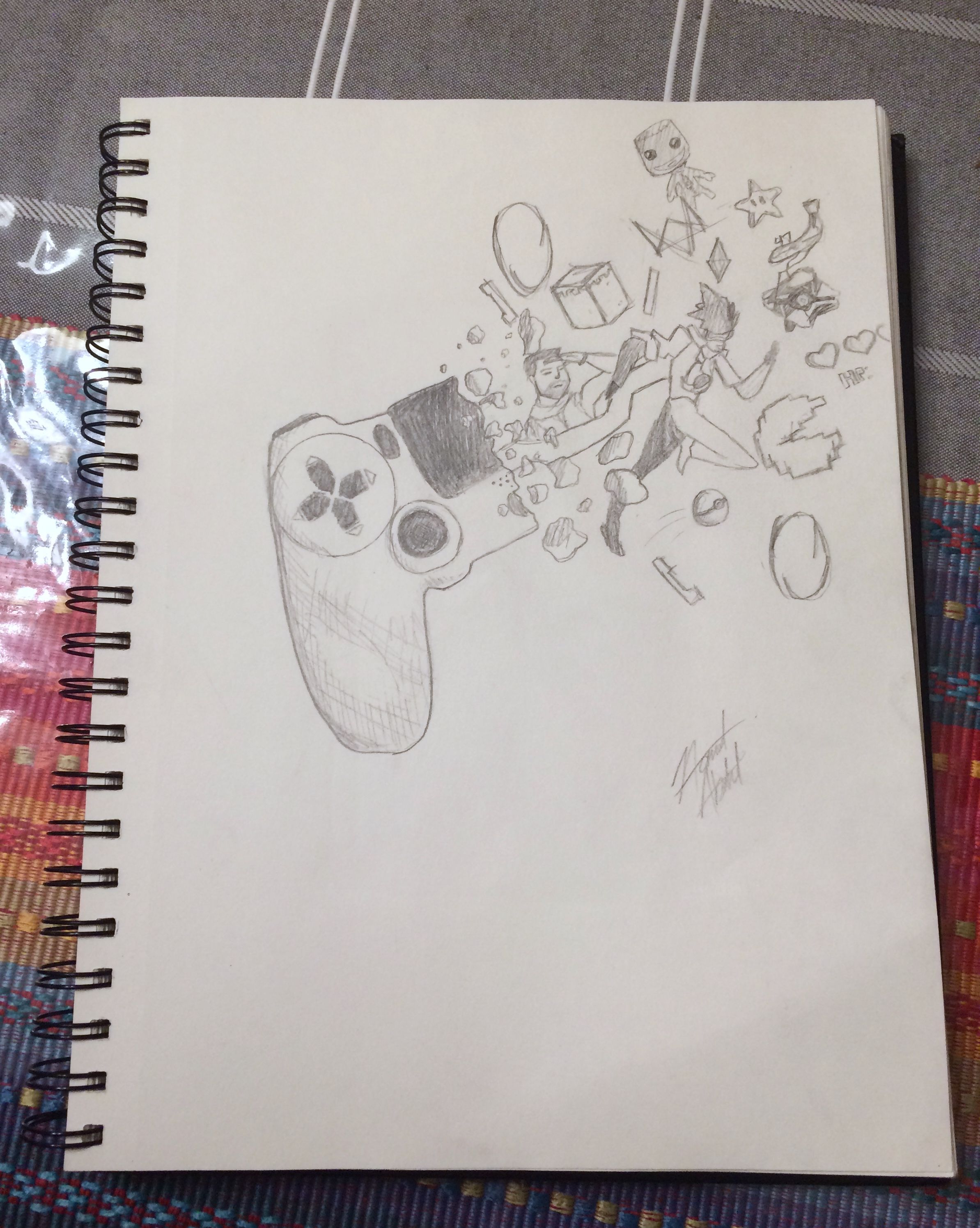 2387x2991 Controller Drawing Drawings In Drawings - Ps4 Controller Drawing