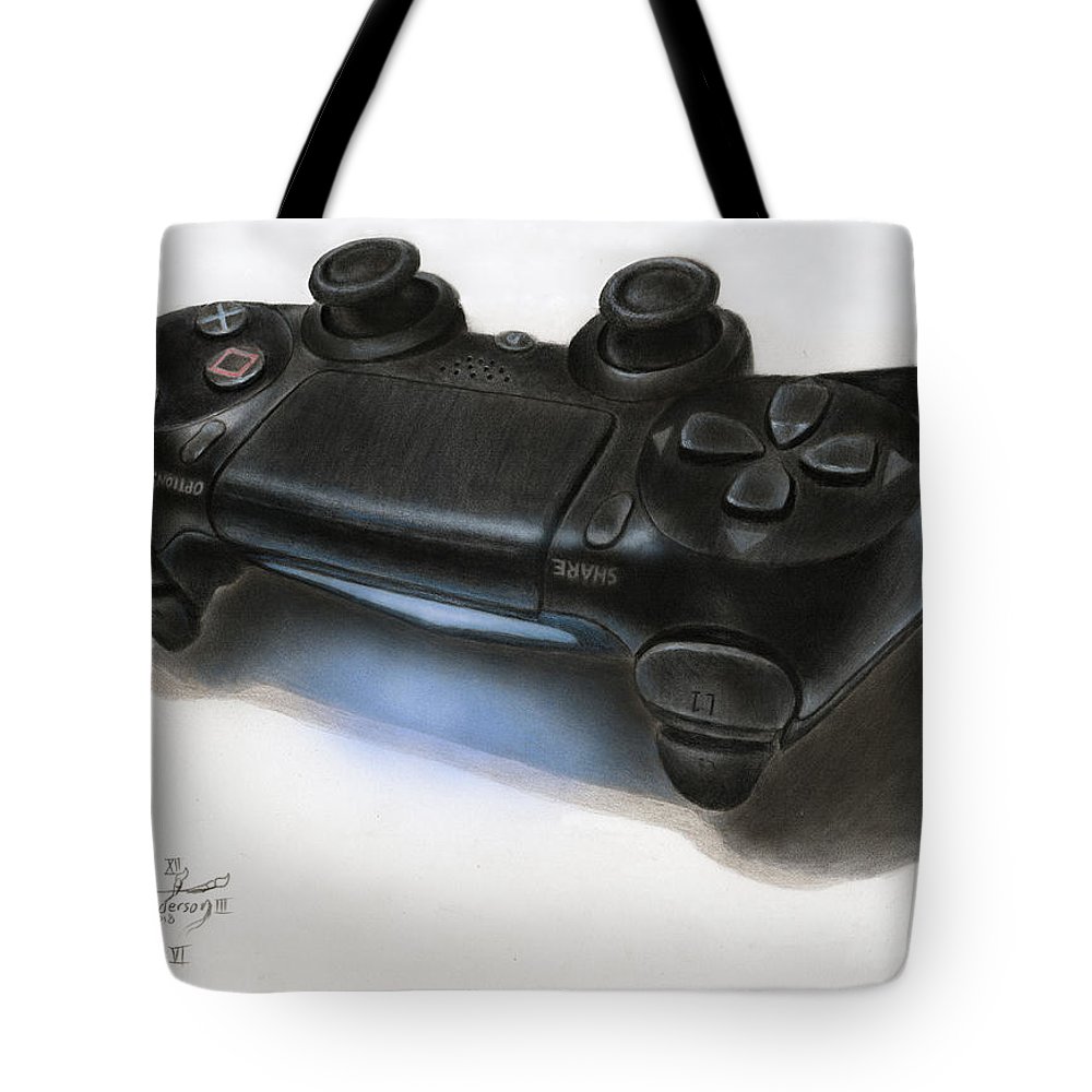 1000x1000 controller drawing tote bag for sale - Ps4 Controller Drawing