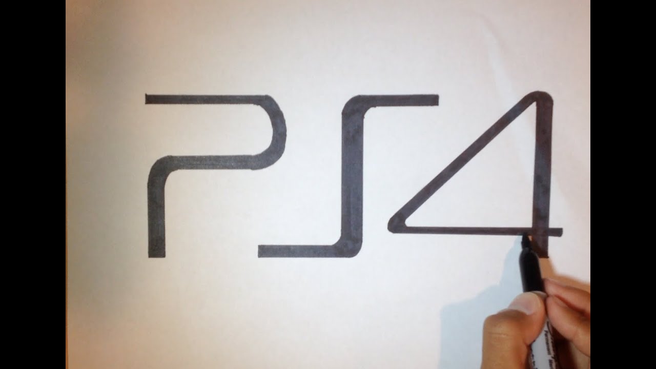1280x720 How To Draw The Logo Logo Drawing - Ps4 Drawing