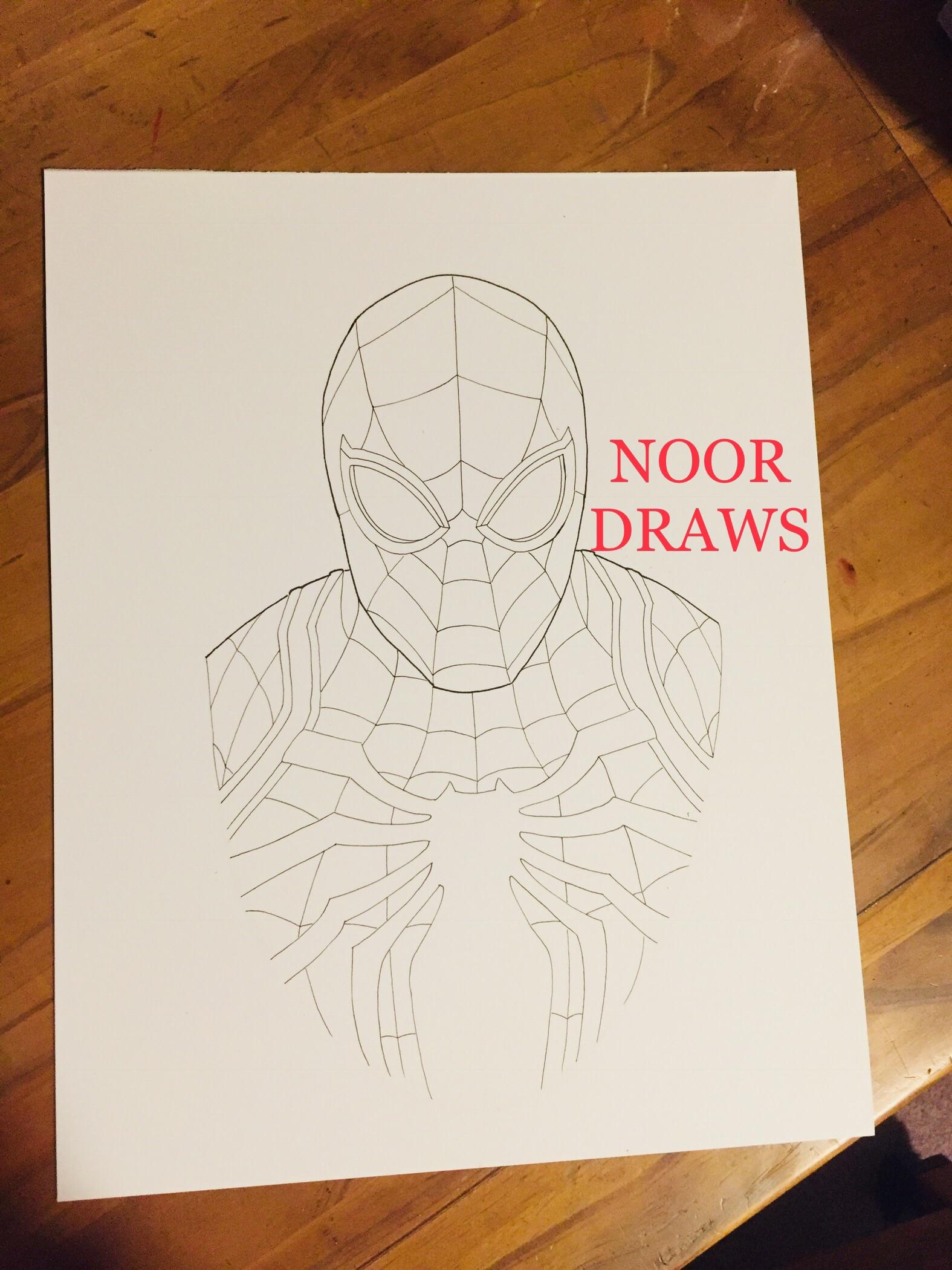 1575x2100 I'm Drawing Art For Spider Man For My Youtube Channel I'll - Ps4 Drawing