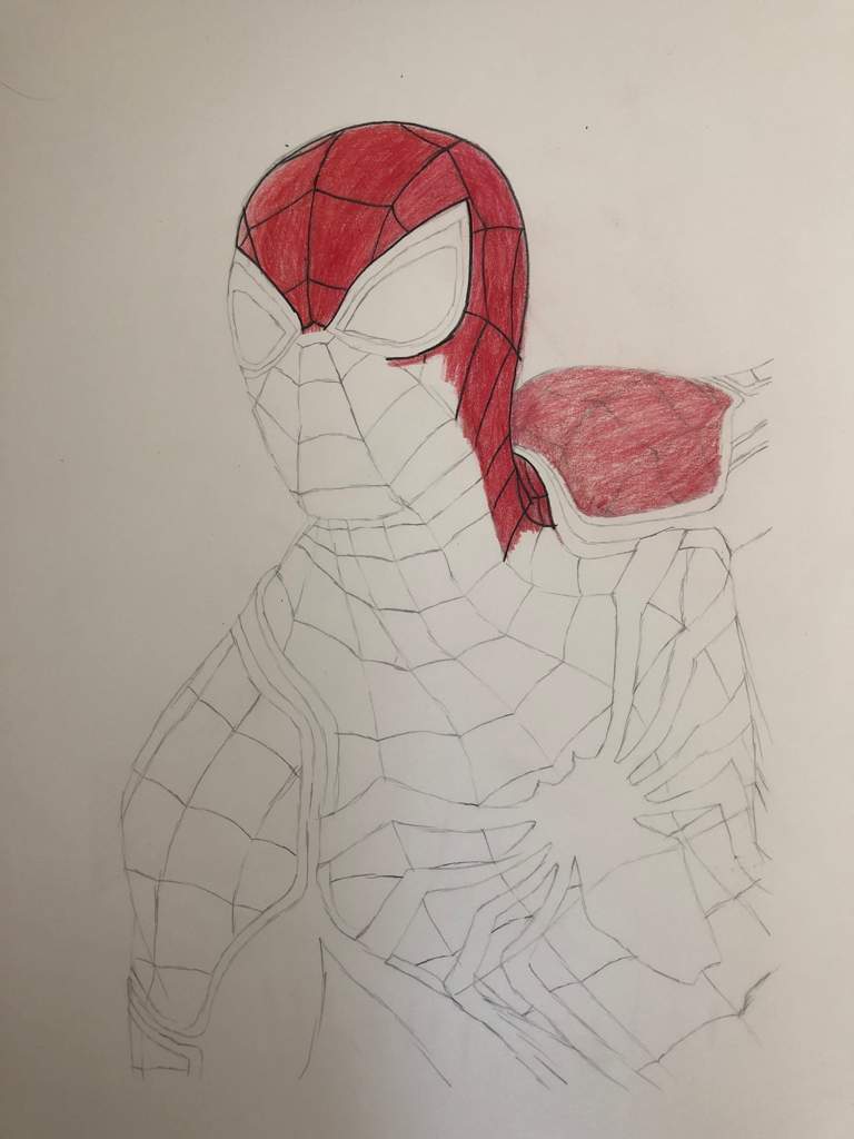 768x1024 Spider Man Drawing - Ps4 Drawing