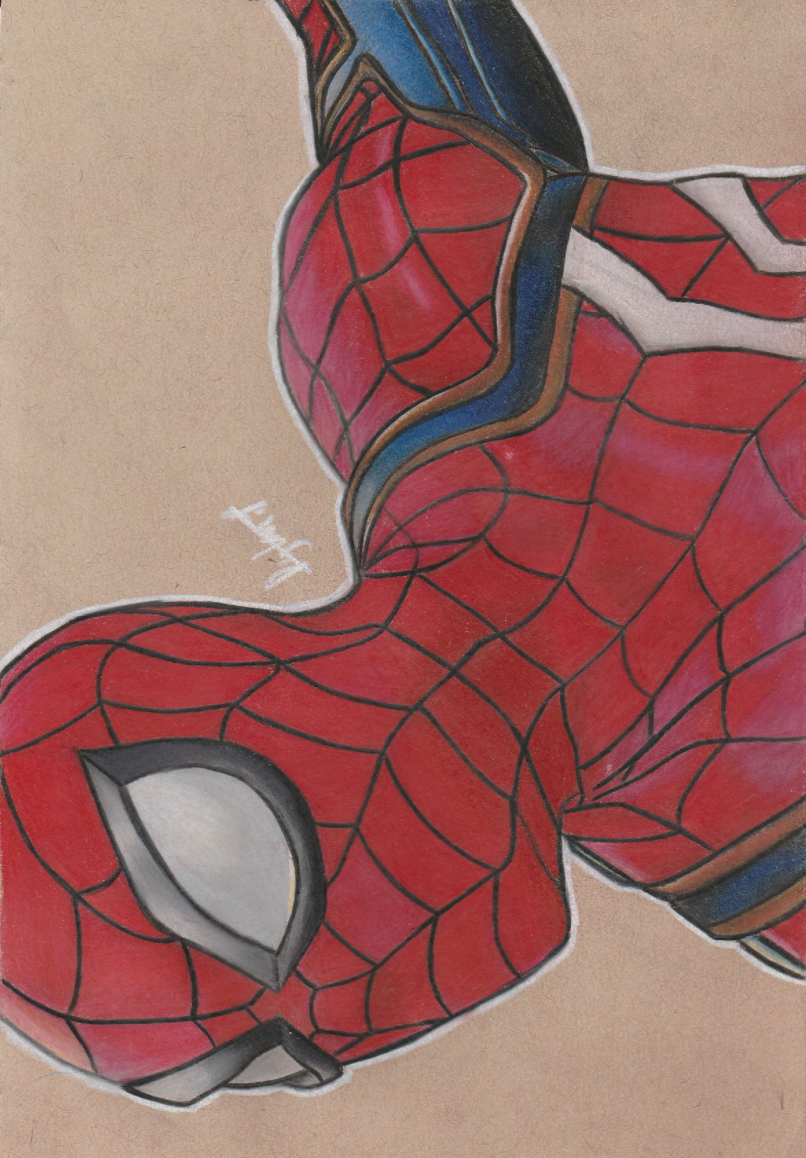 1173x1685 Spiderman - Ps4 Drawing