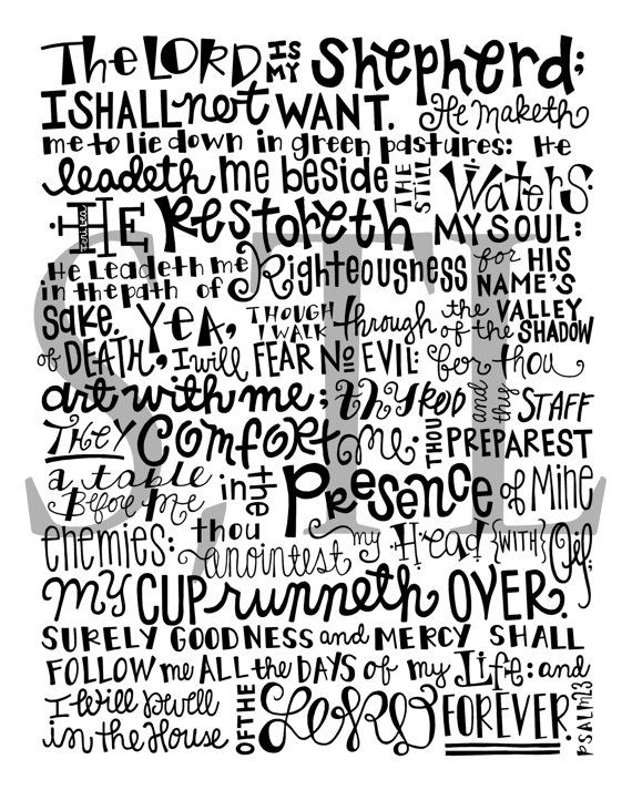 570x713 Post Your Prayer Requests On Instapray Pray With The Whole World - Psalm 23 Drawing