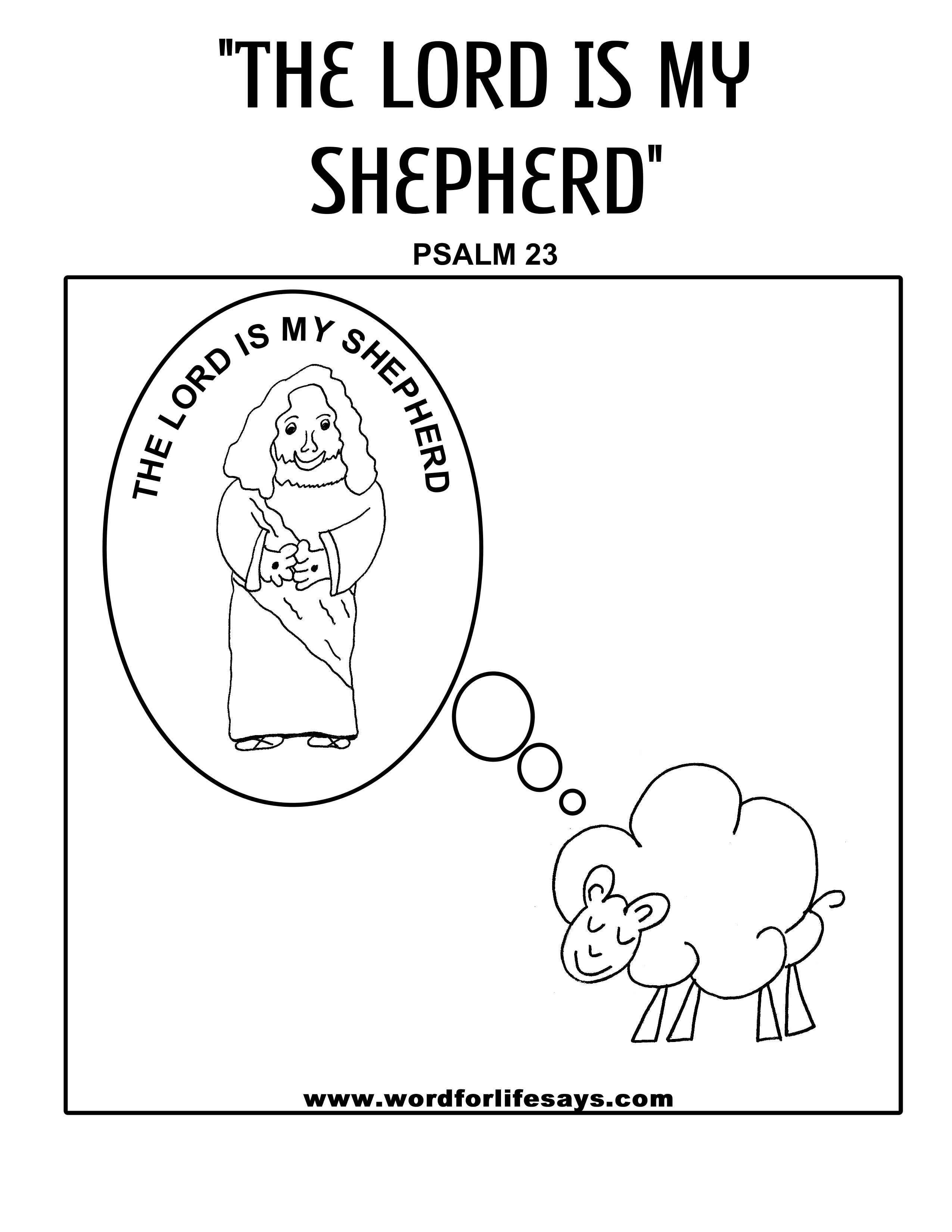 2550x3300 Shepherd Drawing Psalm For Free Download - Psalm 23 Drawing