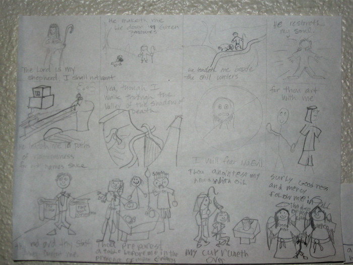 700x525 Sea Star Academy Psalms - Psalm 23 Drawing