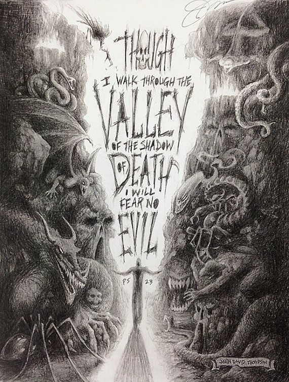 570x753 Shadow Valley - Psalm 23 Drawing