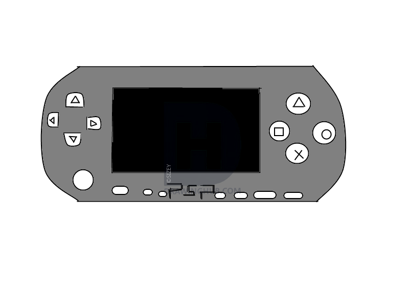 800x600 How To Draw A Psp, Step - Psp Drawing