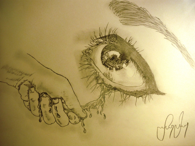 640x479 ionel grozavu artwork inside story original drawing pencil - Psychic Drawing
