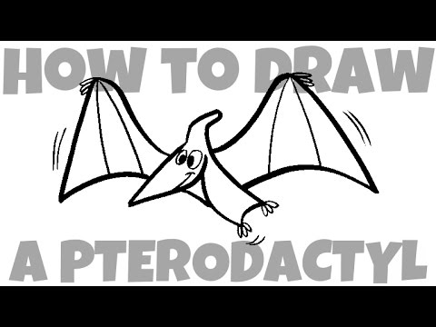 480x360 how to draw a pterodactyl - Pterodactyl Drawing