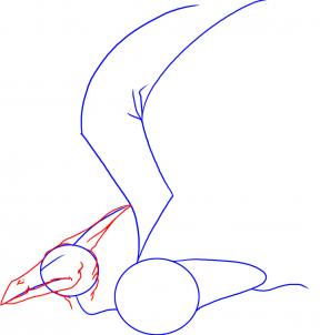 288x302 how to draw how to draw a pterodactyl - Pterodactyl Drawing