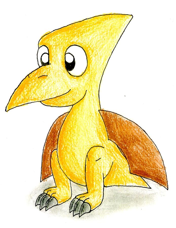 695x900 desmond the pterodactyl drawing - Pterodactyl Drawing