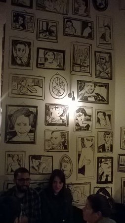 253x450 Interesting Drawing On The Wall - Pub Drawing