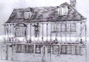307x214 History Of Our Pub The Unicorn Inn - Pub Drawing