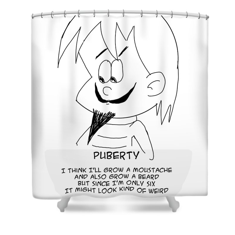 800x800 Puberty Shower Curtain For Sale - Puberty Drawing