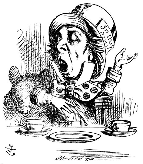 472x539 Sir John Tenniel's Classic Illustrations Of Alice's Adventures - Public Domain Drawings
