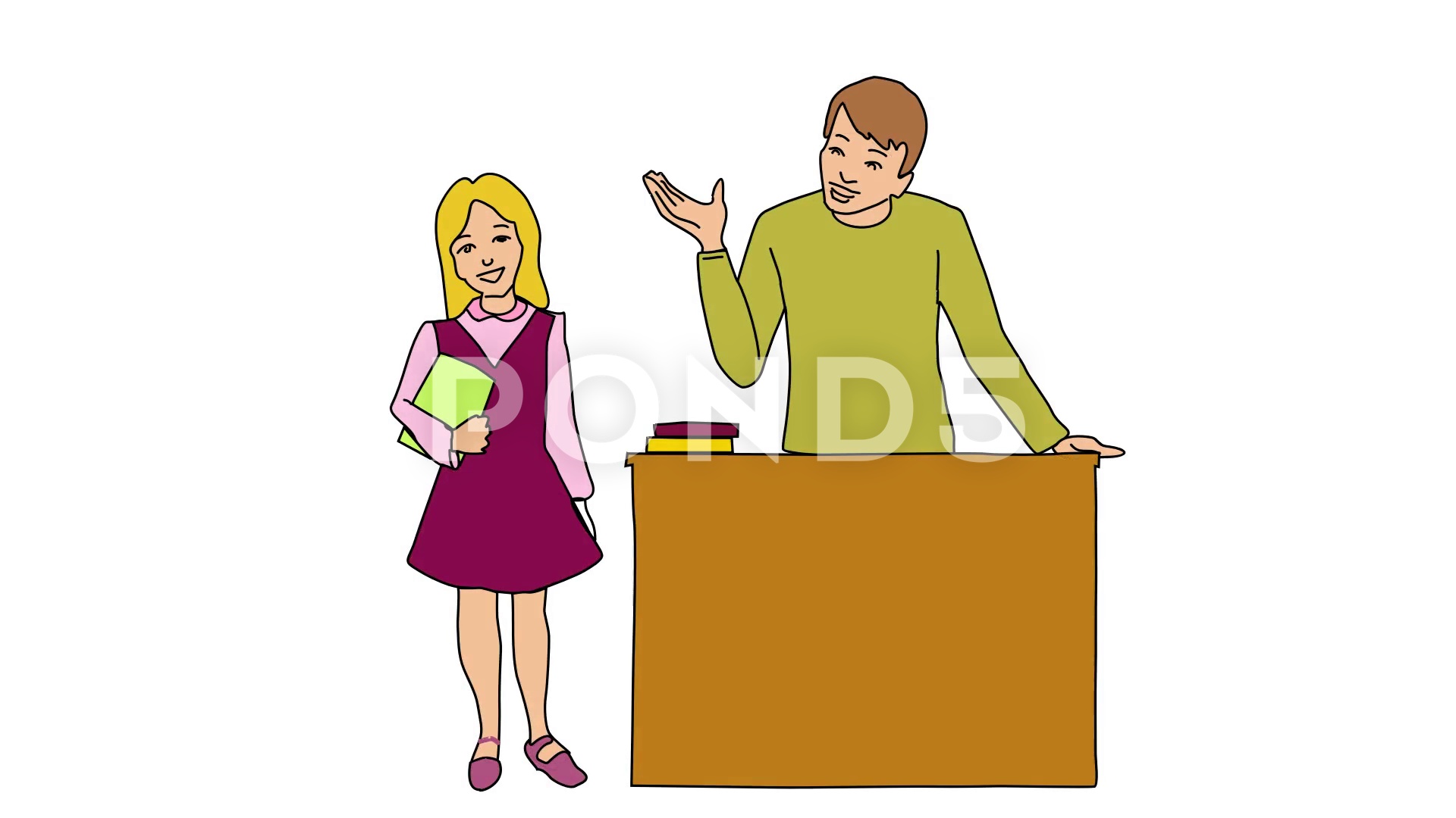 1920x1080 animated drawing of students public speaking presenting to class - Public Speaking Drawing