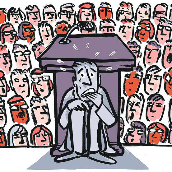 553x553 joe queenan's guide to public speaking - Public Speaking Drawing