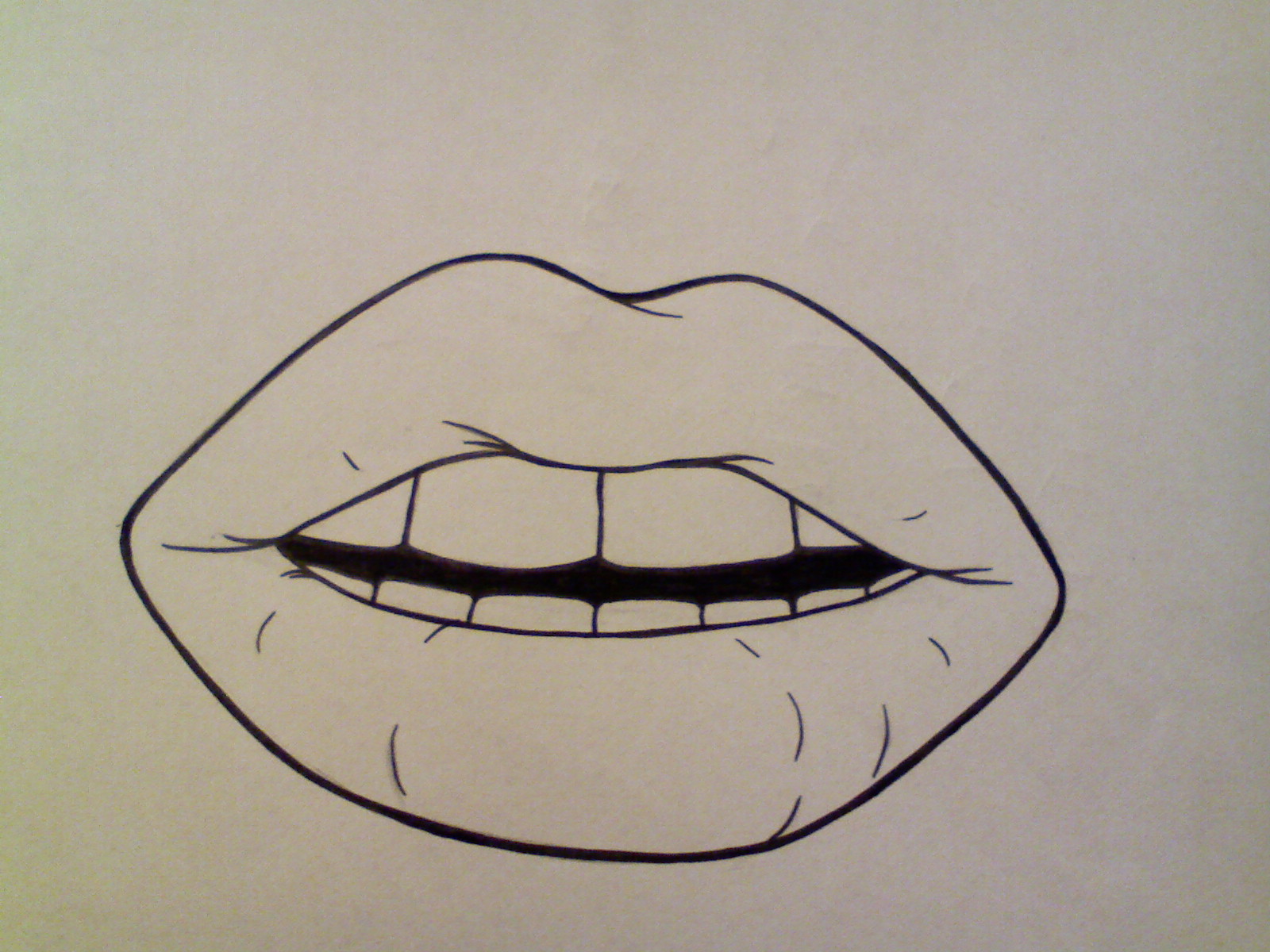 Puckered Lips Drawing At PaintingValley.com | Explore Collection Of ...