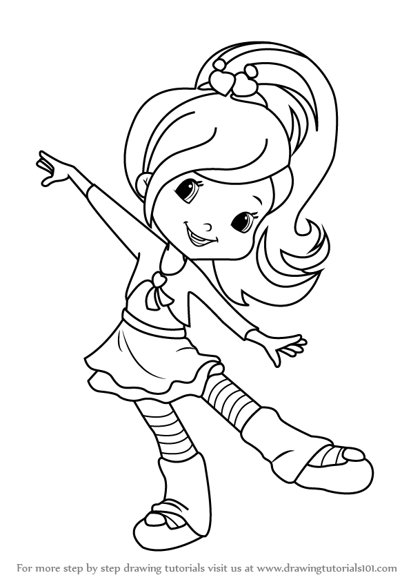 596x843 learn how to plum pudding muffin from strawberry shortcake - Pudding Drawing