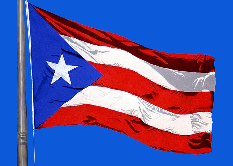 900x642 Puerto Rican Flag Painting - Puerto Rican Flag Drawing
