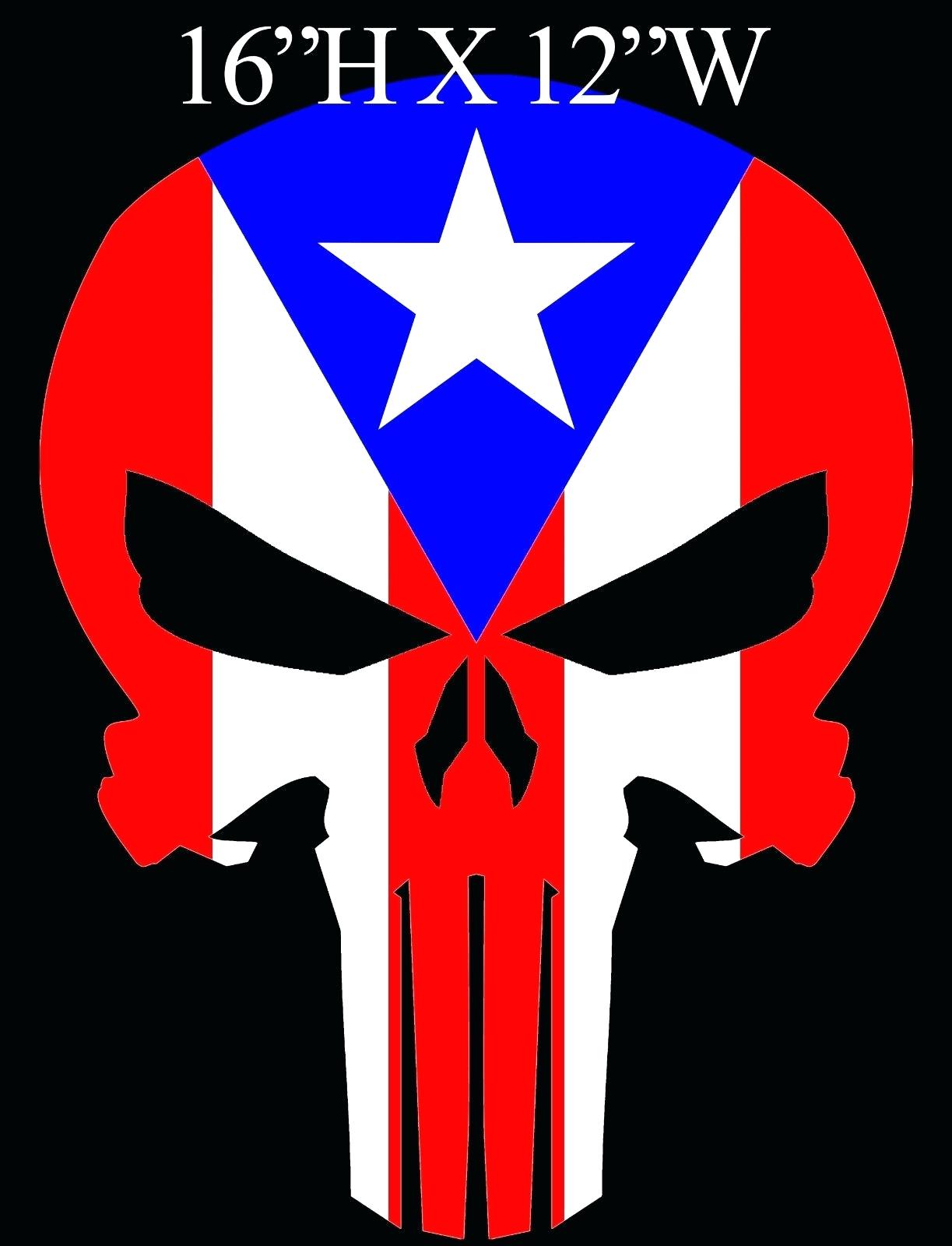 1223x1600 what the puerto rican flag flag decal flag decal the skull puerto - Puerto Rican Flag Drawing