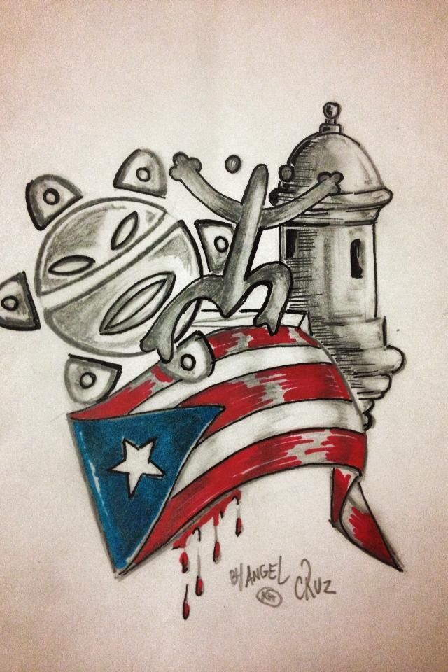 640x960  - Puerto Rican Flag Drawing