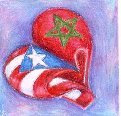394x377 marruecos y puerto rico drawing - Puerto Rico Drawing