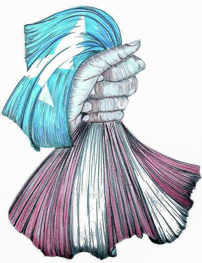 692x900 bandera puerto rico drawing - Puerto Rico Drawing