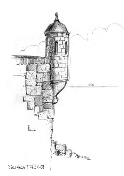 423x600 el morro drawing puerto rico puerto rico in puerto rico - Puerto Rico Drawing