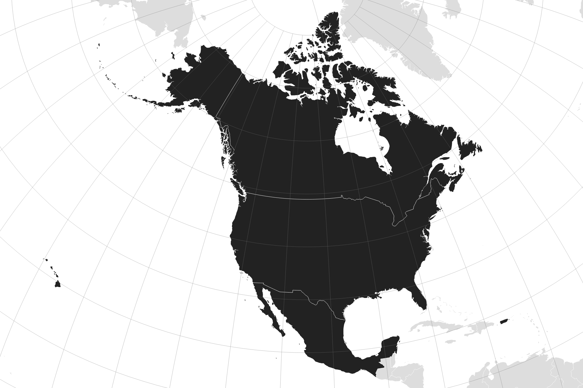 1920x1280 How To Draw Map With United States, Canada, Mexico And Puerto - Puerto Rico Map Drawing