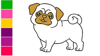 Pug Drawing Simple at PaintingValley.com | Explore collection of Pug ...