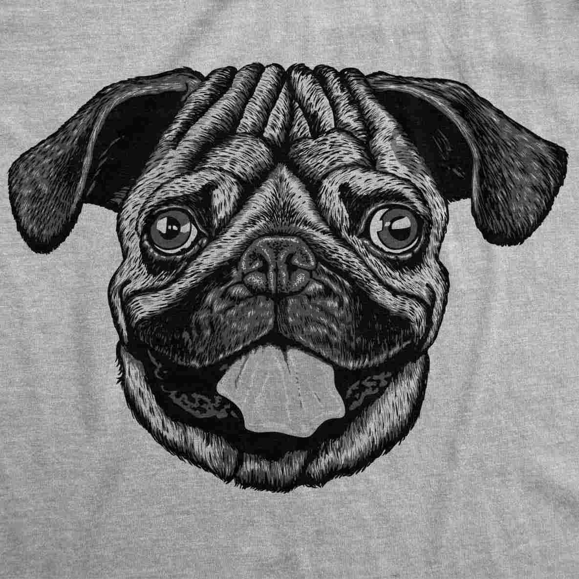 Pug Face Drawing at PaintingValley.com | Explore collection of Pug Face