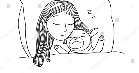 476x250 Pug Drawing Gif Easy Simple Black And White Tumblr Outline A Dog - Pug Outline Drawing