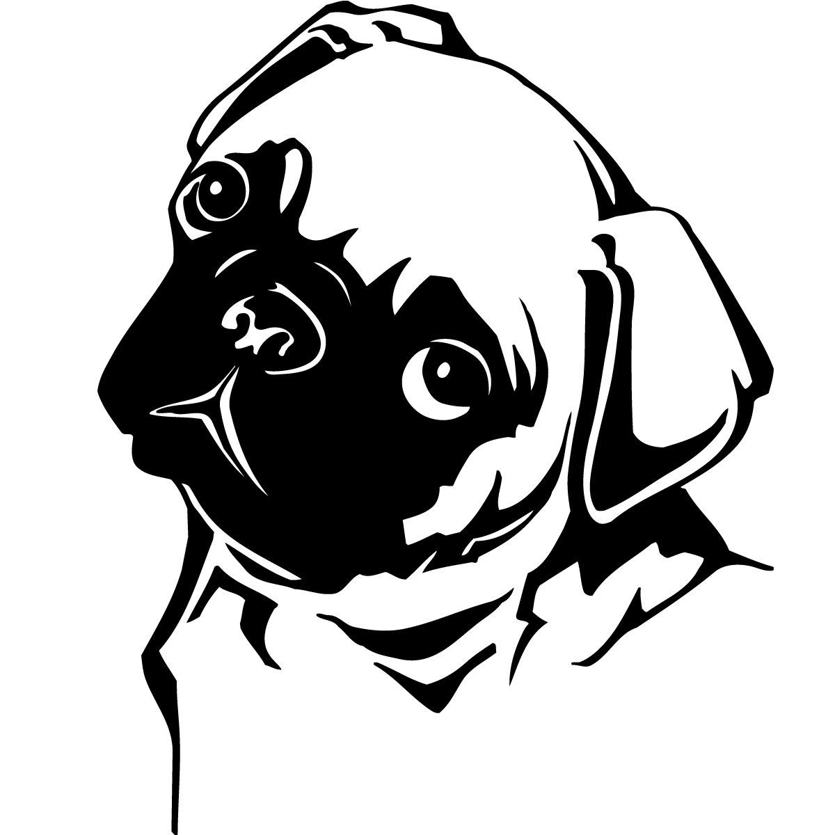 Pug Outline Drawing at PaintingValley.com | Explore collection of Pug