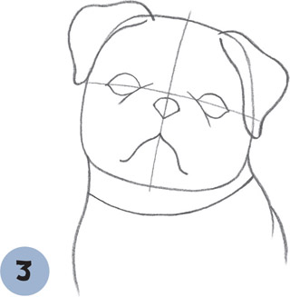 320x327 Pug Puppy - Pug Puppy Drawing