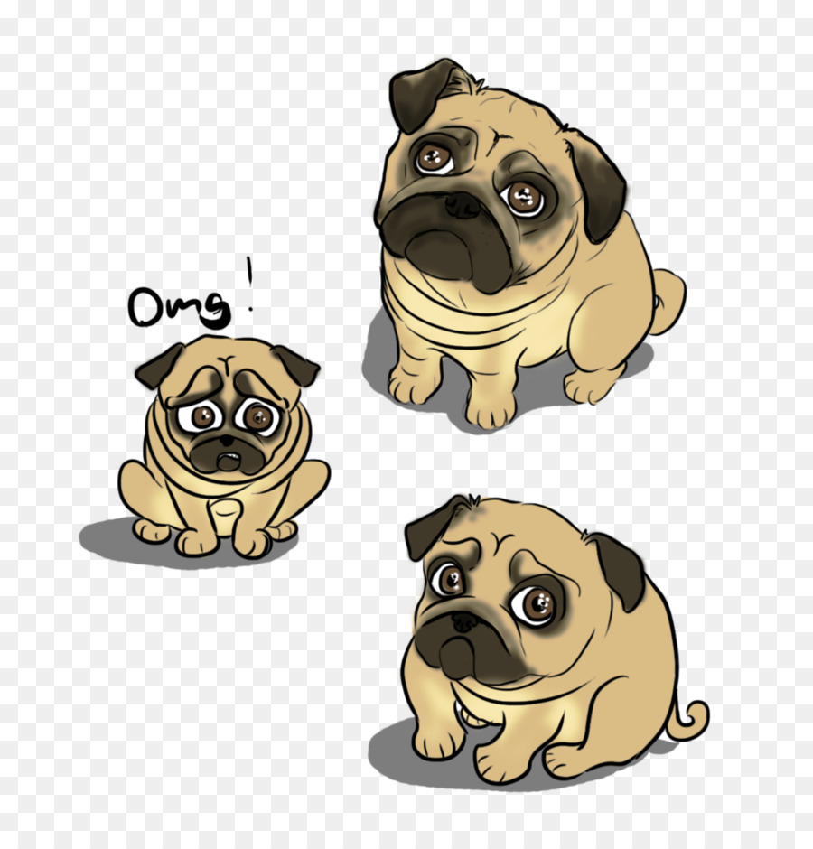 900x940 Puppy, Drawing, Dog, Transparent Png Image Clipart Free Download - Pug Puppy Drawing
